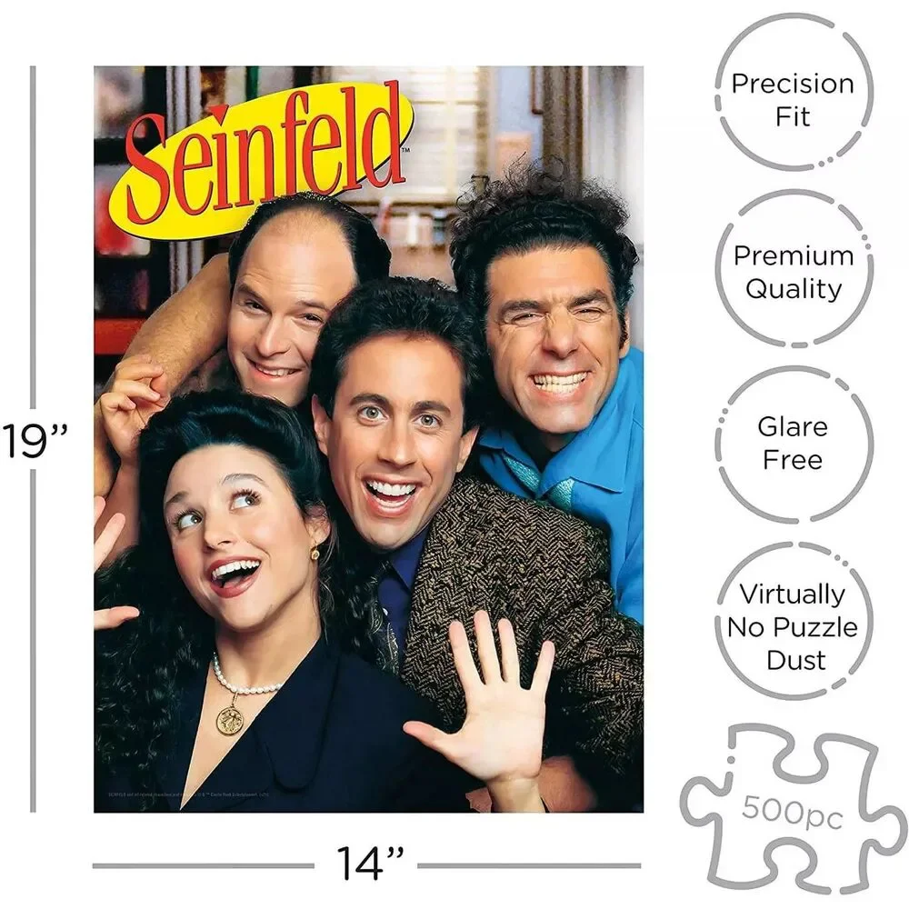Seinfeld Group 500 Piece Jigsaw Puzzle - Precision Fit Officially Licensed 14x19